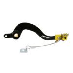 pédale de frein arrière rfx pro ft (noir/jaune) suzuki rmz250