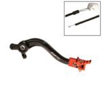 pédale de frein arrière rfx pro ft (noir/orange) )