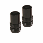 capuchons de valve rfx sport avec clé de valve (noir) 2pcs