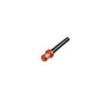 valve de réservoir rfx race tuyau court avec bouchon à 1 voie (orange)