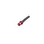 valve de réservoir rfx race tuyau court avec bouchon à 1 voie (rouge)