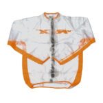 veste de pluie rfx sport (transparent/orange) taille enfant xl (12 14 ans)