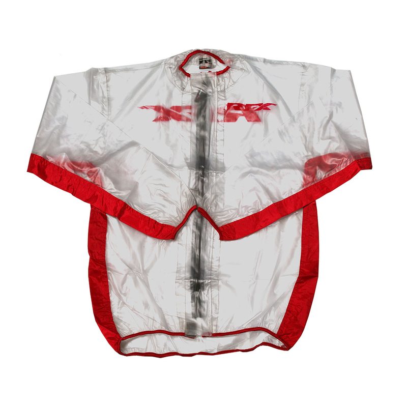 veste de pluie rfx sport (transparent/rouge) taille xl veste de pluie rfx sport (transparent/rouge) taille xl
