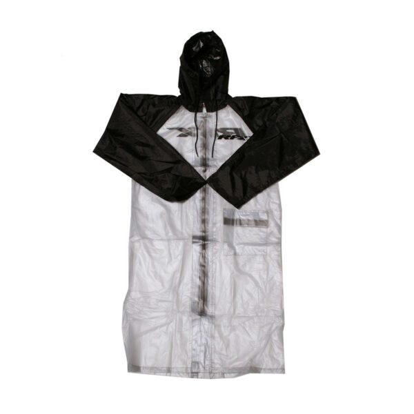 imperméable long rfx race (transparent/noir) taille 2xl