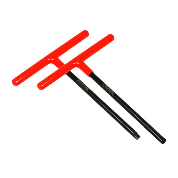 jeu de clés en t rfx pro (noir/orange) empreinte standard avec poignée en caoutchouc 6 mm/t45 pour ktm et husqvarna