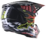 casque alpinestars sm5 rash rouge/g