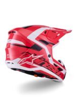 casque alpinestars sm7 deed rouge/noir/blanc