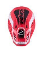 casque alpinestars sm7 deed rouge/noir/blanc