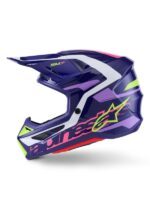 casque alpinestars sm7 deed purple/rose