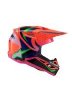 casque alpinestars enfants sm3 deegan orange/pu/rose