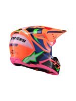 casque alpinestars enfants sm3 deegan orange/pu/rose