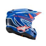 casque alpinestars enfants sm3 wurx blue/rouge/w
