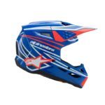 casque alpinestars enfants sm3 wurx blue/rouge/w