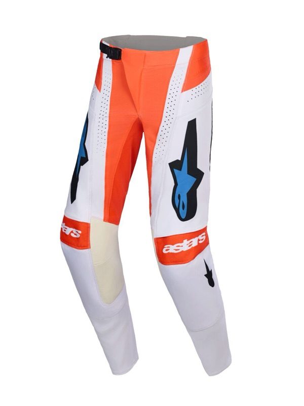 pantalon alpinestars techstar knif gris clair orange fluo noir