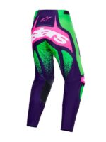 pantalon alpinestars techstar nomur violet intense vert rose fluo