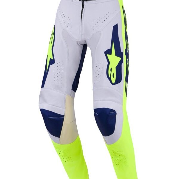 pantalon alpinestars racer air riway gris clair jaune fluo bleu