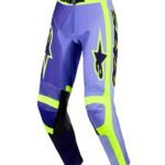 pantalon alpinestars racer portl violet jaune fluo