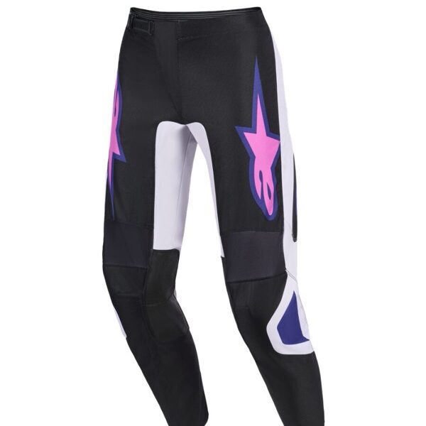 pantalon alpinestars fluid grid noir gris clair violet