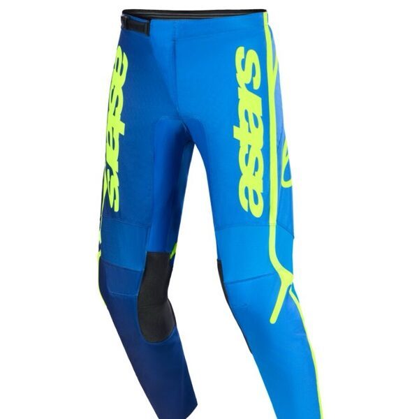 pantalon alpinestars fluid apex bleu jaune fluo