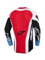 maillot alpinestars techstar knif noir blanc rouge
