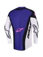 maillot alpinestars techstar knif noir gris clair violet