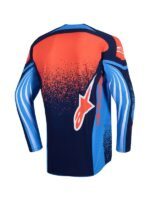 maillot alpinestars techstar nomur bleu marine fonce orange bleu ucla