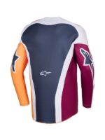 maillot alpinestars racer portl rouge gris clair gris fonce