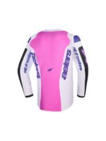 maillot alpinestars enfant fluid grid noir gris clair violet
