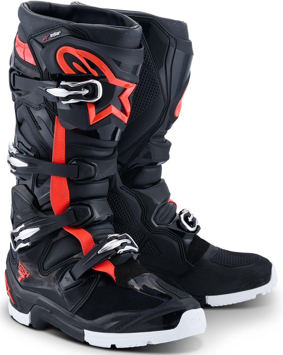 Bottes Alpinestars Tech 7 Enduro Drystar Noir/Rouge/Blanc Bottes Alpinestars Tech 7 Enduro Drystar Noir/Rouge/Blanc