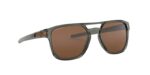 lunettes de soleil oakley latch beta verres prizm tungsten, monture olive ink