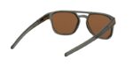 lunettes de soleil oakley latch beta verres prizm tungsten, monture olive ink