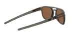 lunettes de soleil oakley latch beta verres prizm tungsten, monture olive ink