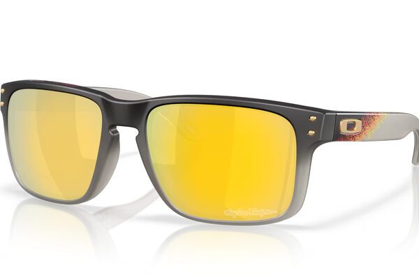lunettes de soleil oakley holbrook troy lee designs series black fade verres prizm 24k polarized
