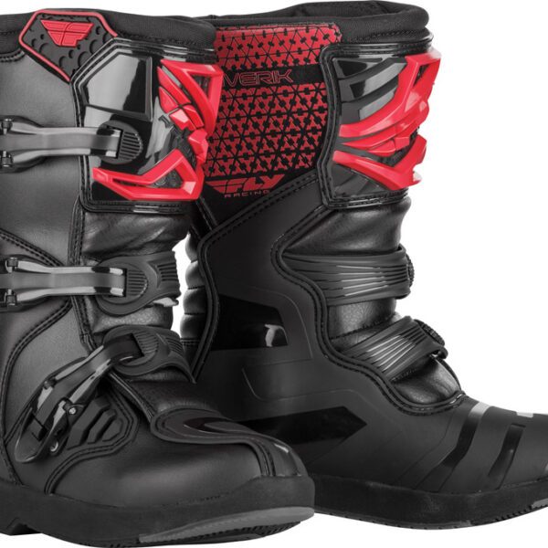 bottes enfant fly racing maverik rouge