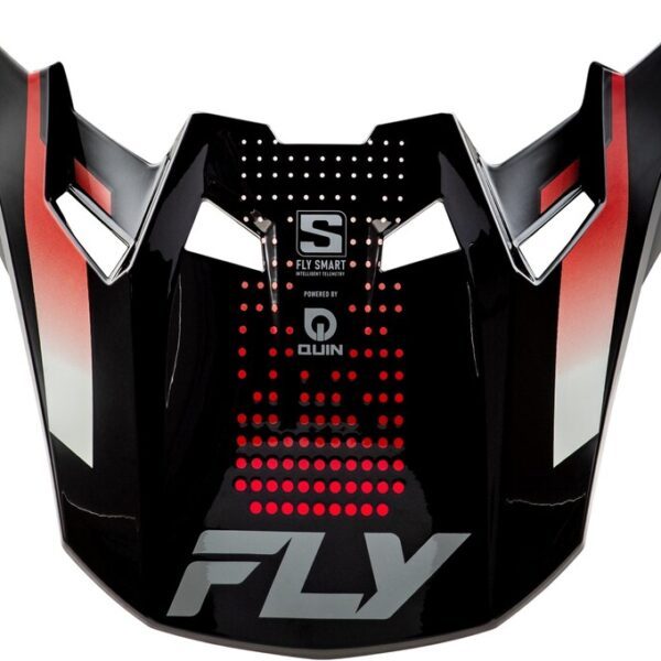visière fly racing formula s carbon protocol noir carbone/rouge