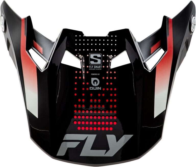 visière fly racing formula s carbon protocol noir carbone/rouge