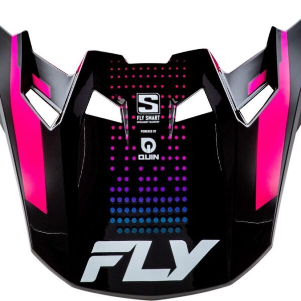 visière fly racing formula s carbon protocol noir carbone/bleu/rose