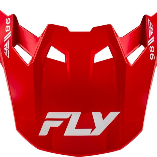 visière fly racing formula cc objective rouge/blanc