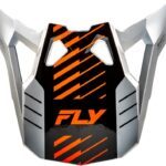 visière fly racing formula cp slice gris/orange/noir