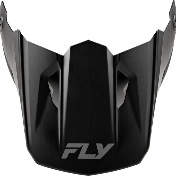 visière fly racing kinetic solid enfant noir mat
