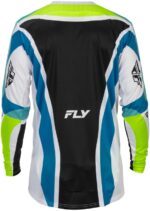 maillot fly racing lite current l.e. blanc/lime/bleu