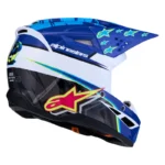 casque enfant alpinestars sm3 falcon 2027 bleu/noir/rose